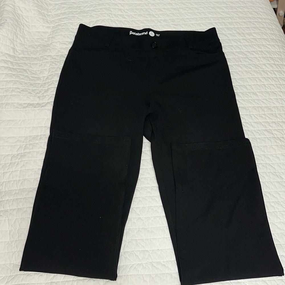 BetaBrand Dress Pant Yoga Pants Boot-Cut Size L petite